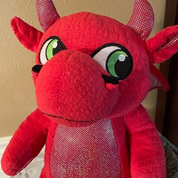Build a Bear Red Magic Quest Red Dragon Plush - Picture 8 of 10